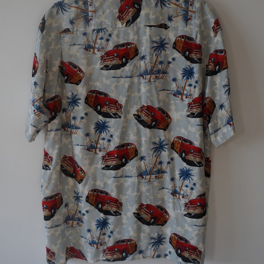 Mens XL Hawaiian Shirt Woody Palm Trees - Picture 7 of 7